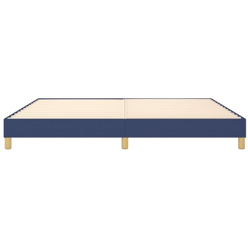  Okvir za krevet s oprugom plavi 200x200 cm od tkanine Slike