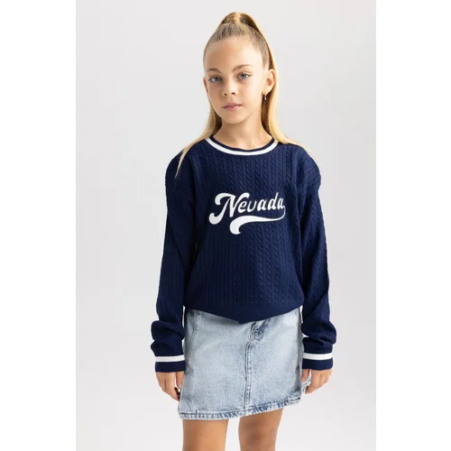 Defacto Girl's Crew Neck Sweater