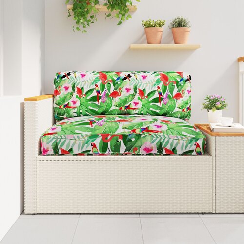 vidaXL Zunanja blazina Tropski gozd Poliester 120 x 12 x 80 cm Cene