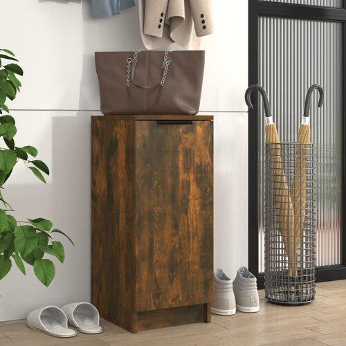 The Living Store Omarica za čevlje dimljeni hrast 30x35x70 cm konstruiran les - Omarica Za Čevlje, (21434914) Cene