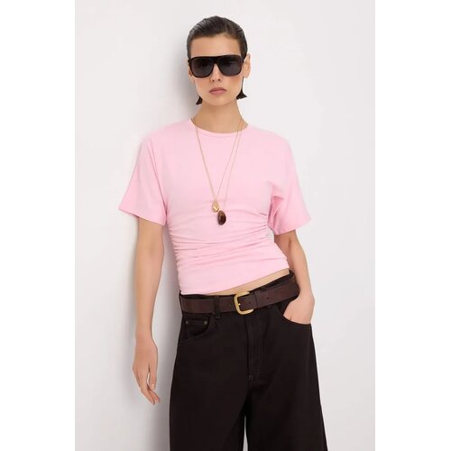 TRENDYOLMILLA Trendyol ženska majica Twoss26Ts00052, svetlo roze Cene