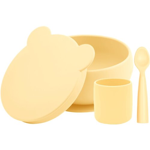 Minikoioi BLW I Mellow Yellow jedilni set Slike