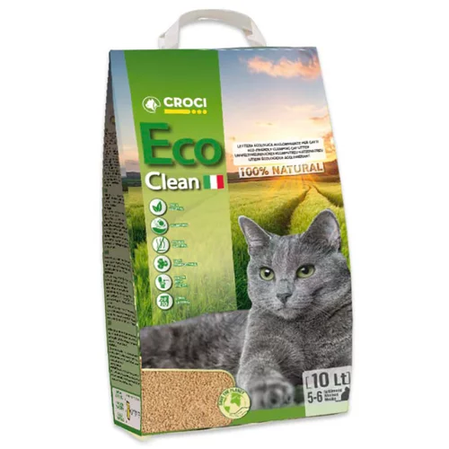 Croci Eco Clean mačji pesek - Varčno pakiranje: 2 x 10 l (pribl. 8,2 kg)