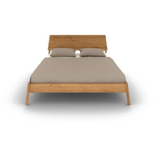 The Beds Zakonska postelja iz masivnega hrasta 160x200 cm v naravni barvi Twig &amp;ndash; Slike