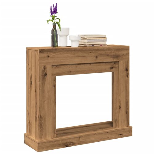 vidaXL Okvir za kamin boja hrasta 100x30x87,5 cm od konstruiranog drva Cijene