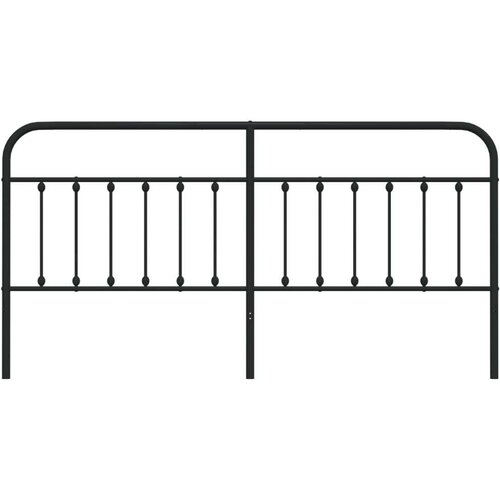  Metalno uzglavlje crno 193 cm Slike