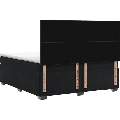  Boxspring krevet s madracem Crna 140 x 200 cm Bar&amp;scaron;un Slike