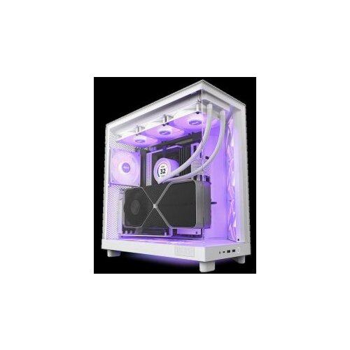 NZXT CASE H6 FLOW WHITE RGB mini-ITX, Micro-ATX, ATX, Mid-tower, 3x RGB fan Cijene
