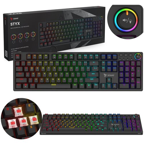 Savio STYX Mechanical Keyboard Outemu Red, Hot Swap, RGB Cijene