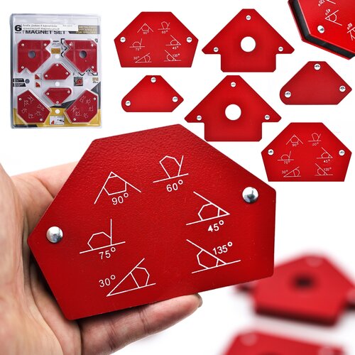 Rosfix Set 6 magnetnih varilnih kotnikov, (21656575) Slike