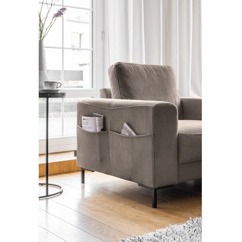 Miuform Smeđa fotelja od samta Lofty Lilly &amp;ndash; Slike