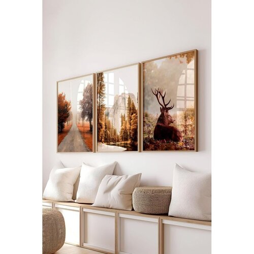 WALLXPERT &Ccedil;-300705 - 3040 multicolor dekorativni set slika (3 komada) Cene
