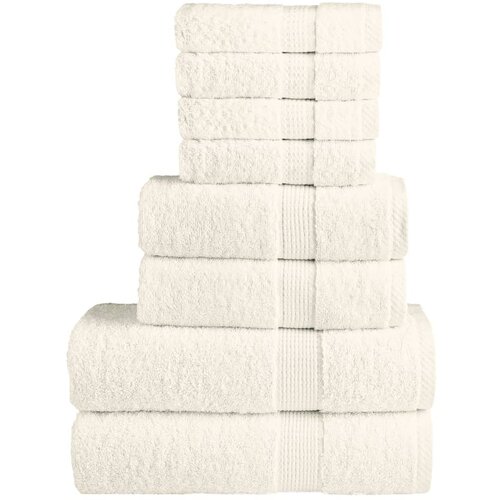 Furnova Komplet brisač iz bombaža 8-delni SOLUND krem 600 gsm, (21916765) Slike