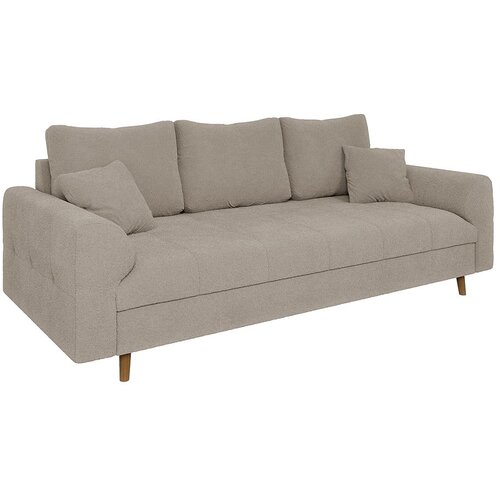Ropez Bež sofa od boucl&amp;eacute; tkanine 210 cm Ariella &amp;ndash; Slike