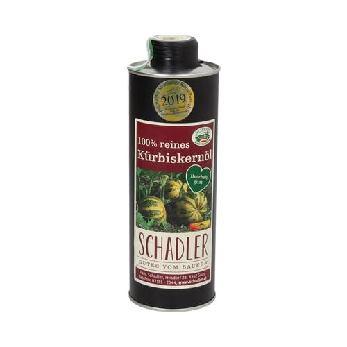 Schadler Bučno olje g.g.A. okrogla posoda - 500 ml Cene