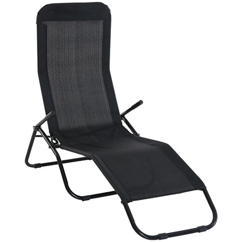SUNFUN Ležalnik Sunfun Marissa (137 x 63 x 103 cm, jeklo in tekstil, črna) Cene