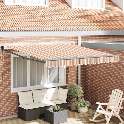 VidaXL retraktilna tenda večbarvno 300x250 cm tkanine Slike