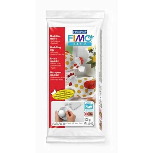 Staedtler Modelirna masa fimoair basic, bela, 500g 8100-0 Cene