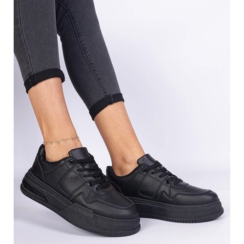 D/CEO marka niezdefiniowana Black women&amp;#039;s sneakers with a thick sole Rossio Slike