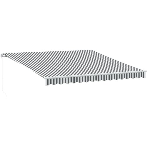 VidaXL Ročno zložljiva tenda antracit in bela 400x350 cm, (21260728) Slike