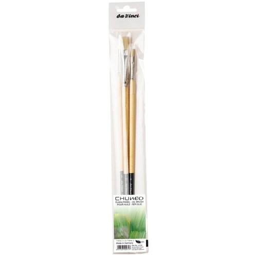  Set vegan kistovi Chuneo 4129 za uljane boje - da Vinci - 3 komada Slike