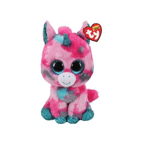 TY pliš TI PLUSH BOOS GUMBALL, 15 cm - ružičasto-plavi jednorog Cene