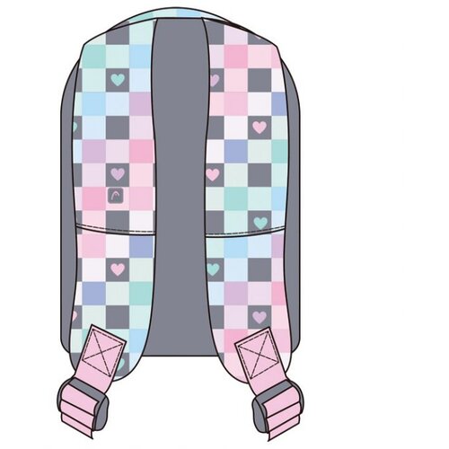  RUKSAK &amp;Scaron;KOLSKI-NOTEBOOK ANATOMSKI CHECKERED HEARTS HEAD 502024107 Slike