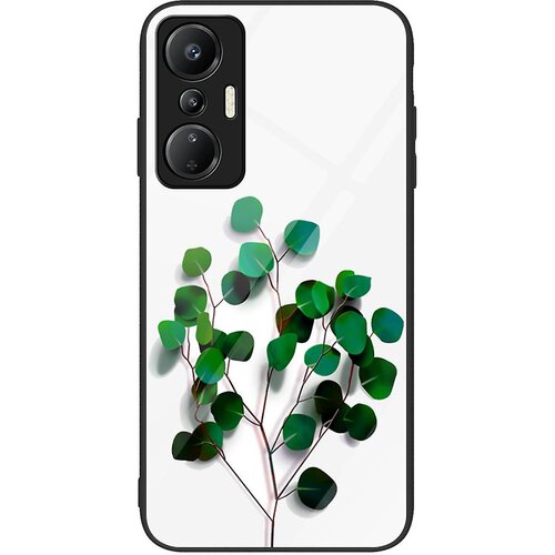 INORCO Za Infinix Hot 20S 4G hrbtni pokrovček iz kaljenega stekla PC+TPU etui za telefon s tiskanjem vzorcev, (22034174) Cene