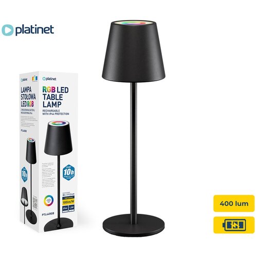 Platinet PTL44RGB brezžična namizna LED svetilka, do 400 lumnov, 4000mAh polnilna baterija, IP44 odpornost, USB Type-C, (21556533) Cene