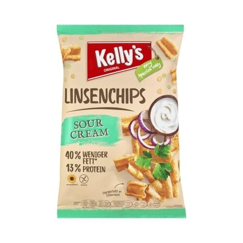 Kelly's CHIPS od leće - Sour Cream - 90 g Cijene