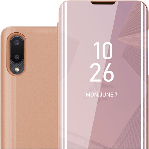 Cadorabo CARE, združljiv s Samsungom v Kunzit Pink - prozorno za za&amp;scaron;čito z ogledalom z zrcalo z funkcijo stojala 360 stopinj za&amp;scaron;čita, (20570028) Slike