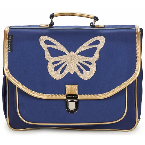 Caramel Cie CARTABLE 38 CM PAPILLON BLEU