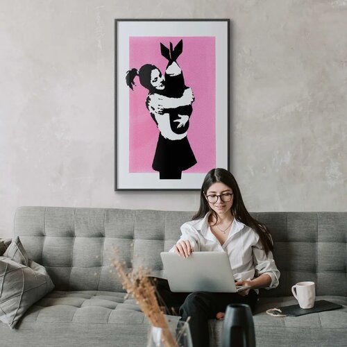  Plakat - Bomb Hug 40x60 Crni okvir s margom Cene