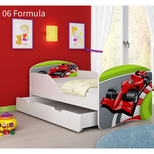  Otro&scaron;ka postelja ACMA z motivom + predal 140x70 cm 06 Formula 1 Cene