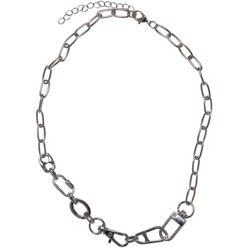 Urban Classics Accessoires Various Fastener Necklace silver Slike