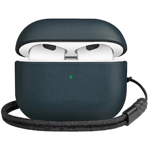 Uniq UNIKATNA OVITEK TERRA PRAVO USNJE ZA AIRPODS 3 MODRA, (22006349) Cene