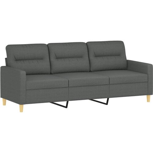  2-dijelni set sofa s jastucima tamnosivi od tkanine Slike
