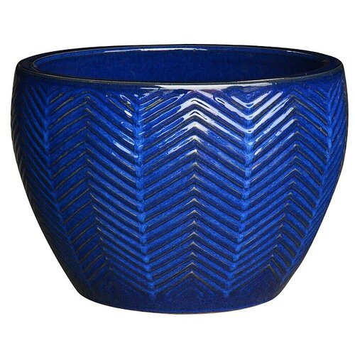  Tegla za cvijeće Beauty M (Vanjska dimenzija (&amp;oslash; x V): 36 x 25 cm, Keramika, Plava) Slike