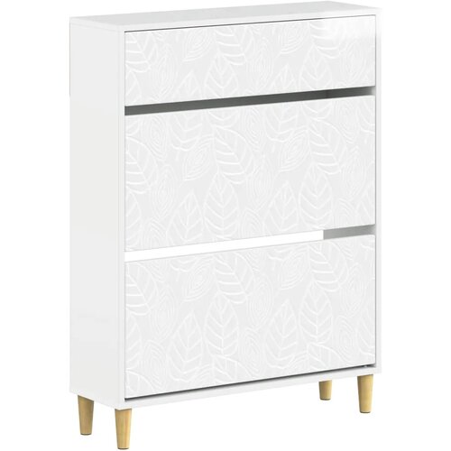  Ormar za cipele DELFT 78 x 24 x 103 cm Konstruirano drvo - Bijela visokog sjaja Cene