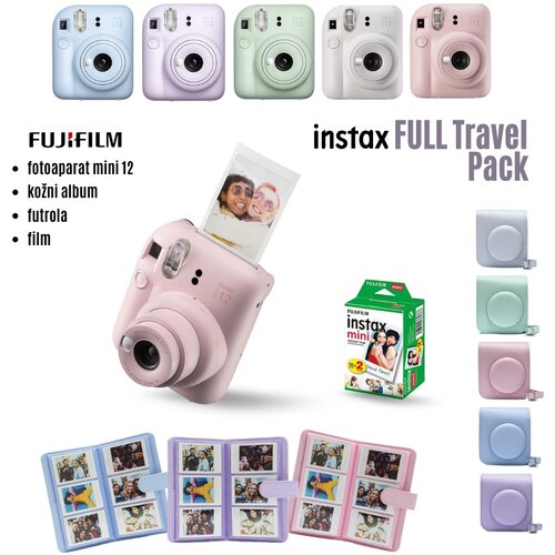 Fujifilm Fotoaparat Polaroid INSTAX Mini 12 + film + futrola + album FULL TRAVEL PACK Cijene