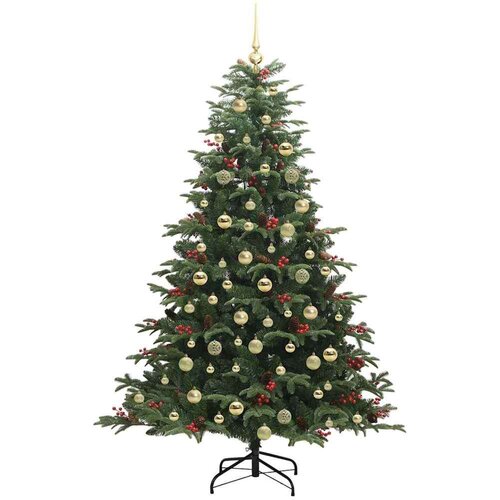 VidaXL Umjetno božićno drvce Zelena 180 cm PVC i Metal i Plastika Slike