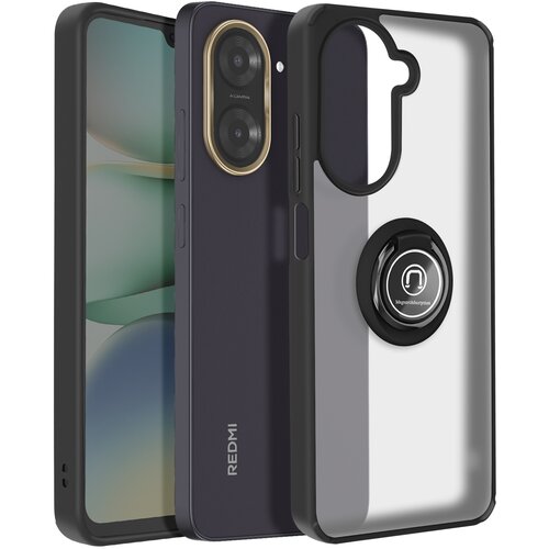 AVIZAR ohišje za xiaomi redmi A5 magnetni obroč prozoren hrbet, črna, (5000010327) Cene