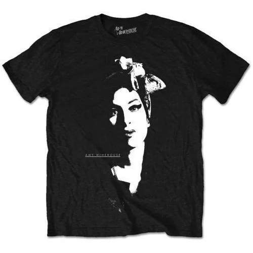 Amy Winehouse Košulja Scarf Portrait Unisex Black S