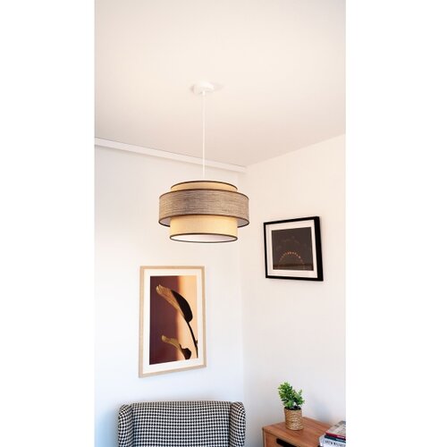  Visilica na sajli GRACE 1xE27/60W/230V prečnik 40 cm bež/braon Slike