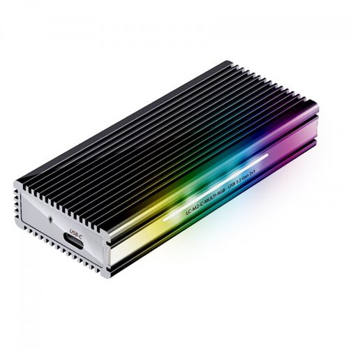 LC Power LC-M2-C-MULTI-RGB M.2 Eksterno SSD kućište, Crno Cene