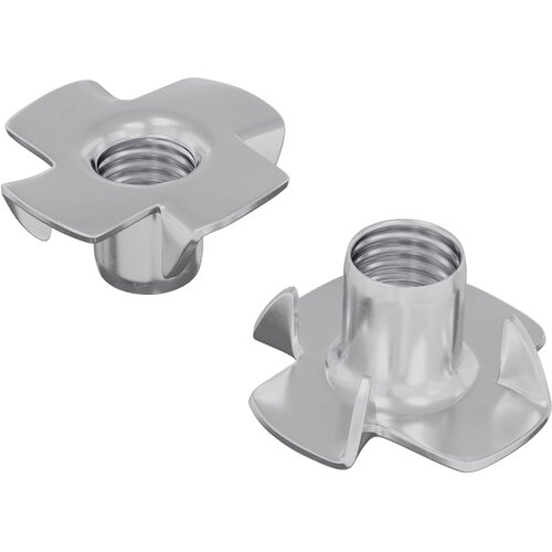  Urezana T-matica 2 pcs Srebrno M6 mm Čelik Slike
