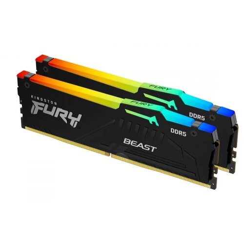 Oblivion gaming oprema Memorija DDR5 32GB (2x16GB) 6400MHz Kingston Fury Beast RGB KF564C32BBEAK2-32 Cene