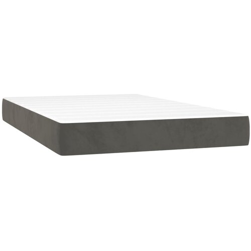 Box spring krevet s madracem tamnosivi 120 x 200 cm bar&amp;scaron;unasti Slike