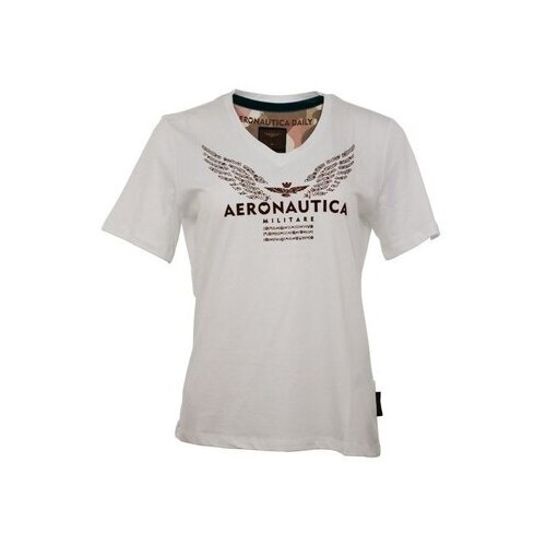 Aeronautica Militare Majice s kratkimi rokavi TS2172DJ57073004 Bela Cene