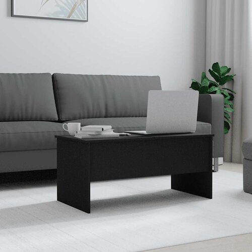  Stolić za kavu crni 102x50,5x46,5 cm od konstruiranog drva Slike